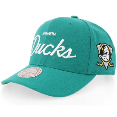 Mitchell&Ness - NHL Grön adjustable Keps - Anaheim Ducks Head Coach Pro Vntg Teal Adjustable @ Hatstore
