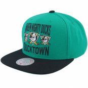 Mitchell&Ness - NHL Grön snapback Keps - Anaheim Ducks City Love Vintage Teal/Black Snapback @ Hatstore