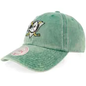 Mitchell&Ness - NHL Grön unconstructed Keps - Anaheim Ducks Legendary Vintage Teal Dad Cap @ Hatstore