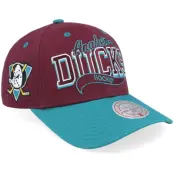 Mitchell&Ness - NHL Lila adjustable Keps - Anaheim Ducks Block Sweep Pro Cap Vintage Purple/Teal Adjustable @ Hatstore