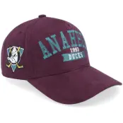 Mitchell&Ness - NHL Lila adjustable Keps - Anaheim Ducks Shady Suede Pro Cap Vintage Purple A-Frame Adjustable @ Hatstore