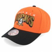 Mitchell&Ness - NHL Orange adjustable Keps - Anaheim Ducks Boom Text Pro Orange/Black Adjustable @ Hatstore