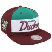 Mitchell&Ness - NHL Röd snapback Keps - Anaheim Ducks Retro Sport Vintage Purple Snapback @ Hatstore