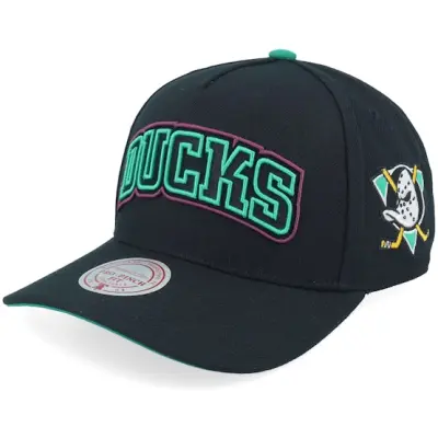 Mitchell&Ness - NHL Svart adjustable Keps - Anaheim Ducks Class Act Pro Vintage Black A-frame Adjustable @ Hatstore