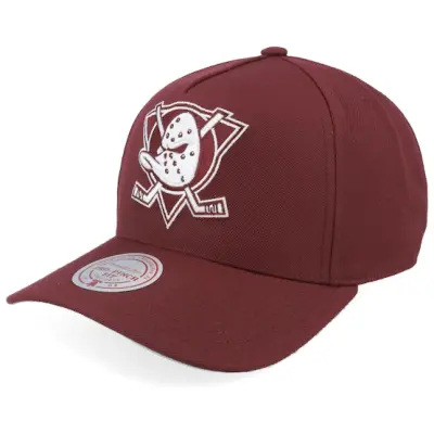 Mitchell&Ness - NHL Svart adjustable Keps - Anaheim Ducks Fashion Pro Vintage Dark Purple A-Frame Adjustable @ Hatstore