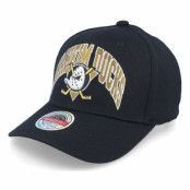 Mitchell&Ness - NHL Svart adjustable Keps - Anaheim Ducks Letterman Classic Red Black Adjustable @ Hatstore