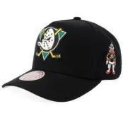 Mitchell&Ness - NHL Svart adjustable Keps - Anaheim Ducks Mascot Pro Crown Black A-frame Adjustable @ Hatstore