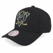 Mitchell&Ness - NHL Svart adjustable Keps - Anaheim Ducks Neon Logo Pro Snapback Vintage Black Adjustable @ Hatstore