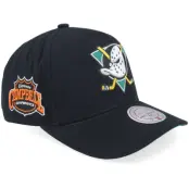 Mitchell&Ness - NHL Svart adjustable Keps - Anaheim Ducks NHL Nostalgic 2.0 Pro Crown Black A-Frame Adjustable @ Hatstore