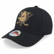 Mitchell&Ness - NHL Svart adjustable Keps - Hatstore Exclusive x Anaheim Ducks TKO Leather Logo NHL Bronze/Black Adjustable @ Hatstore