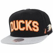 Mitchell&Ness - NHL Svart snapback Keps - Anaheim Ducks Black/Grey Training Room Snapback @ Hatstore