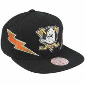 Mitchell&Ness - NHL Svart snapback Keps - Anaheim Ducks Double Trouble Black Snapback @ Hatstore