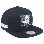 Mitchell&Ness - NHL Svart snapback Keps - Anaheim Ducks Evergreen Black/White Snapback @ Hatstore