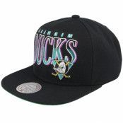 Mitchell&Ness - NHL Svart snapback Keps - Anaheim Ducks Line Work Vintage Black Snapback @ Hatstore