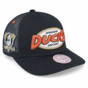 Mitchell&Ness - NHL Svart trucker Keps - Anaheim Ducks Team Seal Black Trucker @ Hatstore