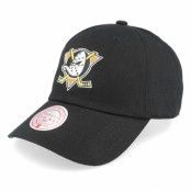 Mitchell&Ness - NHL Svart unconstructed Keps - Anaheim Ducks Team Ground 2.0 Black Dad Cap @ Hatstore