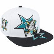 Mitchell&Ness - NHL Vit snapback Keps - Anaheim Ducks All Starz Vintage White Snapback @ Hatstore