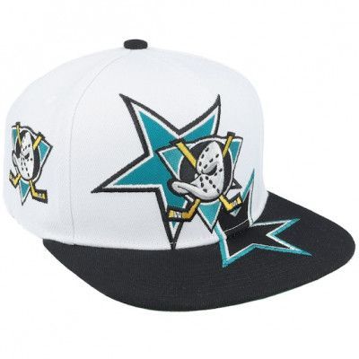 Mitchell&Ness - NHL Vit snapback Keps - Anaheim Ducks All Starz Vintage White Snapback @ Hatstore