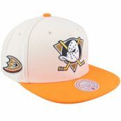 Mitchell&Ness - NHL Vit snapback Keps - Anaheim Ducks Vintage Off White Snapback @ Hatstore