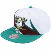 Mitchell&Ness - NHL Vit snapback Keps - Anaheim Ducks Waverunner Vintage White/Teal Snapback @ Hatstore