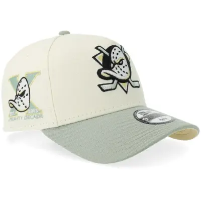 New Era - NHL Beige adjustable Keps - Kids Hatstore Exclusive x Anaheim Ducks 9FORTY Chrome/Moss Adjustable @ Hatstore