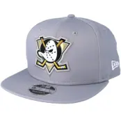 New Era - NHL Grå snapback Keps - Anaheim Ducks Tean Logo Weld Grey Snapback @ Hatstore