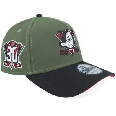 New Era - NHL Grön adjustable Keps - Hatstore Exclusive x Anaheim Ducks 9FORTY Green/Black A-Frame Adjustable @ Hatstore