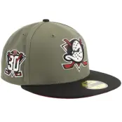 New Era - NHL Grön fitted Keps - Hatstore Exclusive x Anaheim Ducks 59FIFTY 30 year Anniversary Rifle Green/Black Reduv Fitted @ Hatstore