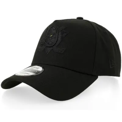 New Era - NHL Svart adjustable Keps - Hatstore Exclusive x Anaheim Ducks 9FORTY Black A-Frame Adjustable @ Hatstore