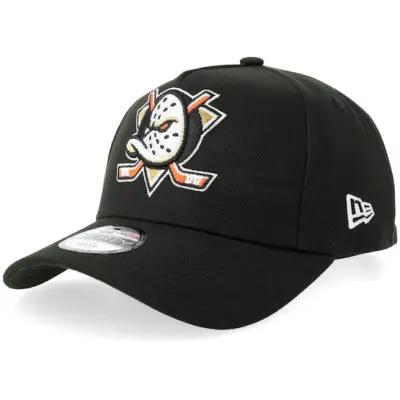 New Era - NHL Svart adjustable Keps - Kids Hatstore Exclusive x Anaheim Ducks 9FORTY Black A-frame Adjustable @ Hatstore