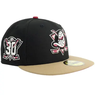 New Era - NHL Svart fitted Keps - Hatstore Exclusive x Anaheim Ducks 59FIFTY 30 Anniversary Black/Khaki Fitted @ Hatstore
