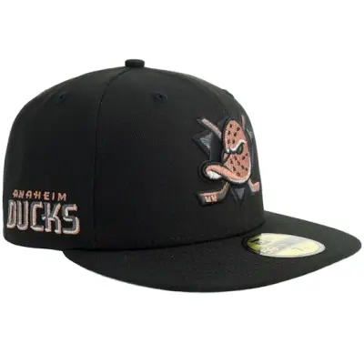 New Era - NHL Svart fitted Keps - Hatstore Exclusive x Anaheim Ducks 59FIFTY Black Fitted @ Hatstore