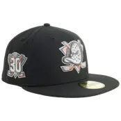 New Era - NHL Svart fitted Keps - Hatstore Exclusive x Anaheim Ducks 59FIFTY Black/Metallic Fitted @ Hatstore