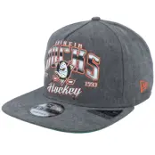 New Era - NHL Svart snapback Keps - Anaheim Ducks 9FIFTY Washed Black A-frame Snapback @ Hatstore