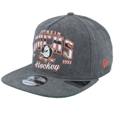 New Era - NHL Svart snapback Keps - Anaheim Ducks 9FIFTY  Washed Black A-frame Snapback @ Hatstore