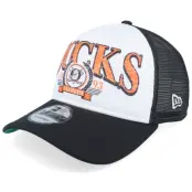 New Era - NHL Svart trucker Keps - Anaheim Ducks 9FORTY White/Black A-frame Trucker @ Hatstore