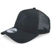 New Era - NHL Svart trucker Keps - Hatstore Exclusive x Anaheim Ducks 9FORTY A-frame Trucker @ Hatstore