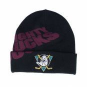 Mitchell&Ness - NHL Svart cuff Beanie - Anaheim Ducks Cricket Knit Vintage Black Cuff @ Hatstore