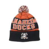Outerstuff - NHL Svart pom Beanie - Kids Anaheim Ducks NHL Beanie Black Pom @ Hatstore