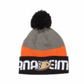 Reebok - NHL Svart pom Beanie - Anaheim Ducks Team Pom Knit @ Hatstore