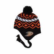 Reebok - NHL Svart trapper Beanie - Anaheim Ducks Tassle Knit @ Hatstore