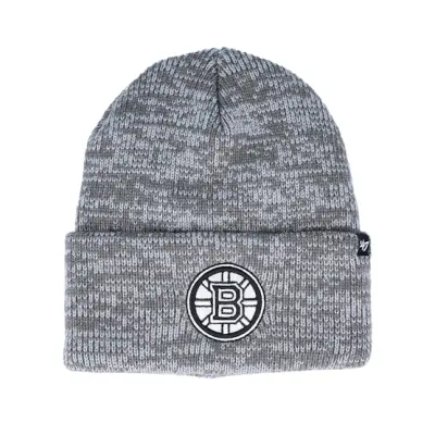 47 Brand - NHL Grå cuff Beanie - Boston Bruins Brain Freeze Dark Grey Cuff @ Hatstore