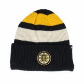 47 Brand - NHL Svart cuff Beanie - Boston Bruins Clubhouse Jennings 47 Beanie Black/White/Yellow Cuff @ Hatstore