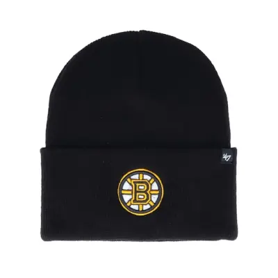 47 Brand - NHL Svart cuff Beanie - Boston Bruins Haymaker Black Cuff @ Hatstore
