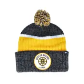 47 Brand - NHL Svart pom Beanie - Boston Bruins Holcomb Black/Yellow Pom @ Hatstore