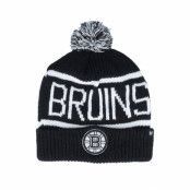 47 Brand - NHL Svart pom Beanie - Boston Bruins NHL Calgary 47 Black Cuff Pom @ Hatstore