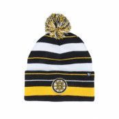 47 Brand - NHL Svart pom Beanie - Boston Bruins NHL Power Line 47 Knit Bru Black Cuff @ Hatstore