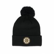 Adidas - NHL Svart pom Beanie - Boston Bruins NHL Cuffed Beanie Black Pom @ Hatstore