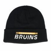 Fanatics - NHL Svart cuff Beanie - Boston Bruins Authentic Pro Game&Train Knit Blk @ Hatstore