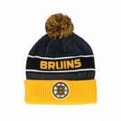 Fanatics - NHL Svart pom Beanie - Boston Bruins Authentic Pro Locker Room Black/Yellow Pom @ Hatstore